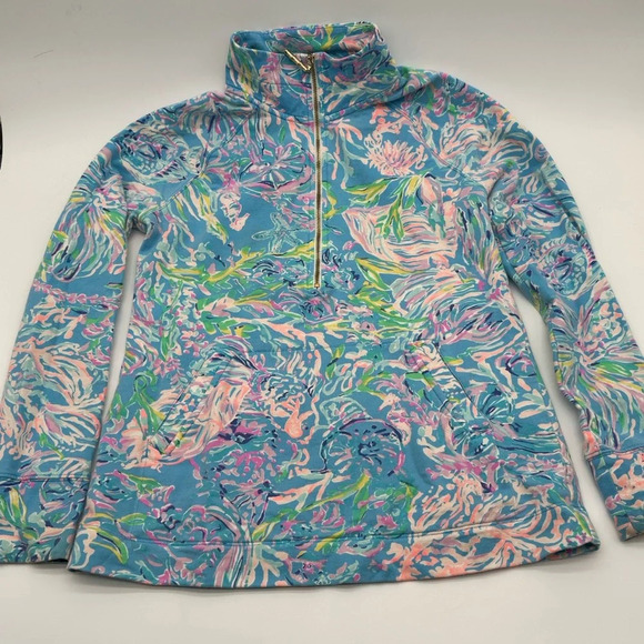 Lilly Pulitzer XS All Together Now SKIPPER POPOVER 1/2 Zip Luxletic Pullover - Picture 1 of 8